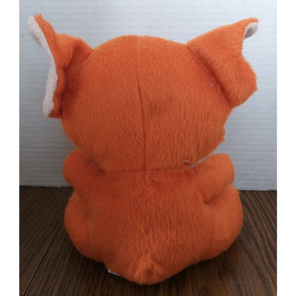 Quality Plush 7 1/2 inch Orange Puppy Plush